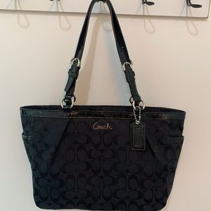 Black Signature Coach Bag